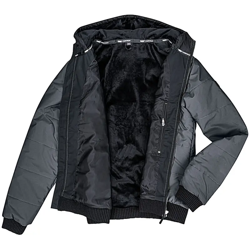 Produktfoto Freisteller Herrenjacke mit Blick auf das Innenfutter Produktfoto Freisteller Herrenjacke gelegt