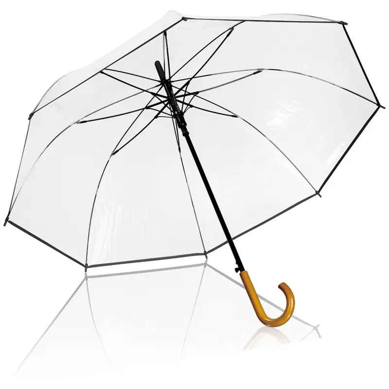 Produktfoto Freisteller Regenschirm mit durchsichtiger Bespannung Produktfoto Freisteller Regenschirm durchsichtig transparent