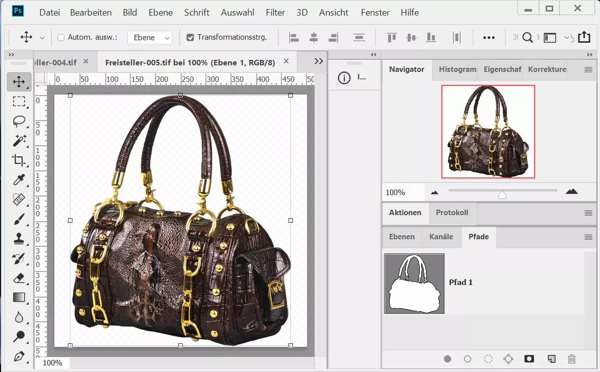 Freisteller von Handtaschen und modischen Accessoires Handtasche, Freisteller
