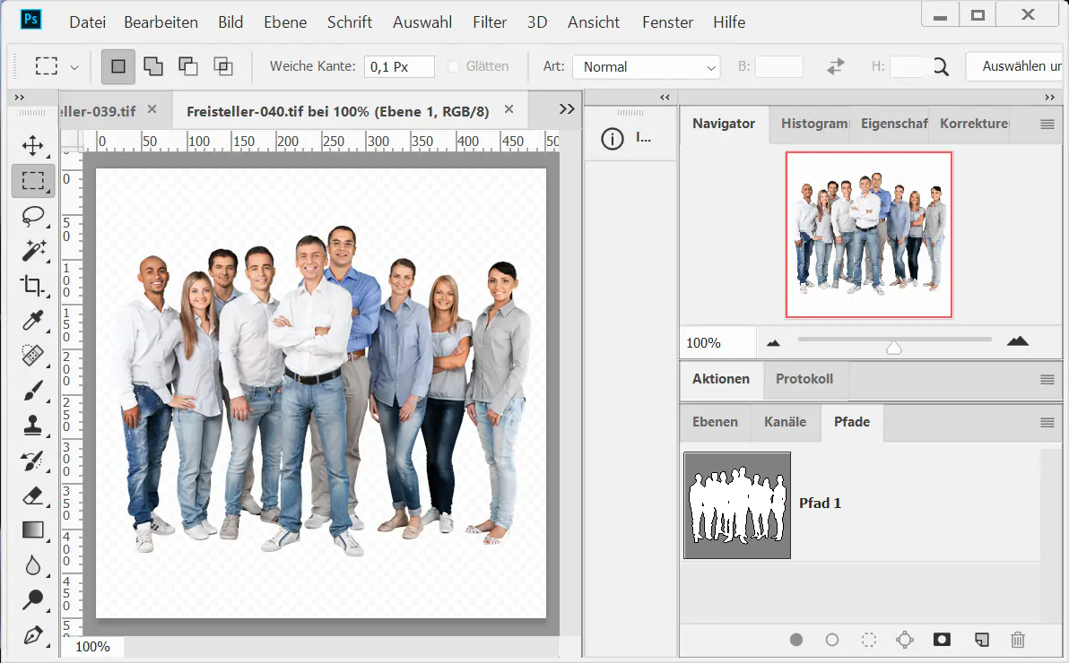 Bildhintergrund entfernen mit Alphakanal Softmasking Personengruppe Bildhintergrund entfernen mit Alphakanal Softmasking Personengruppe