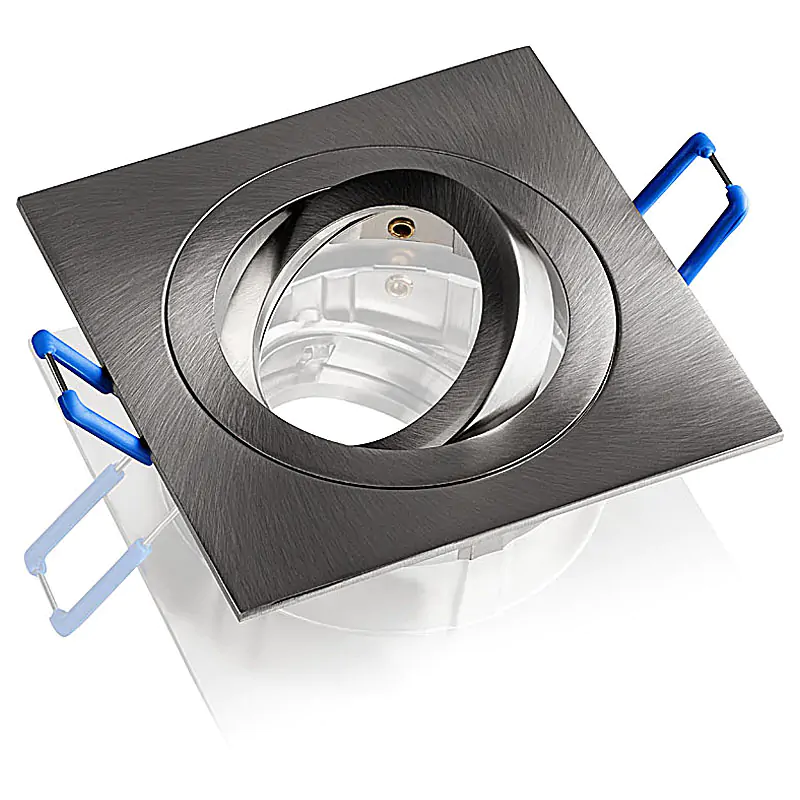 Produktfotografie in RAW-Qualität Einbau Deckenstrahler gebürstetes Metall schwenkbar mit Spiegelung Produktfotografie in RAW-Qualität Einbau Deckenstrahler gebürstetes Metall schwenkbar mit Spiegelung