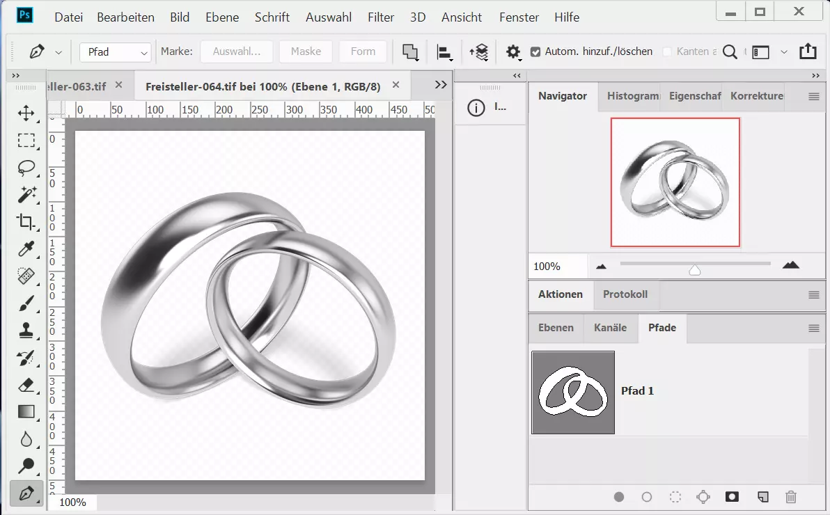 Ringe und Schmuck freistellen Ringe und Schmuck freistellen