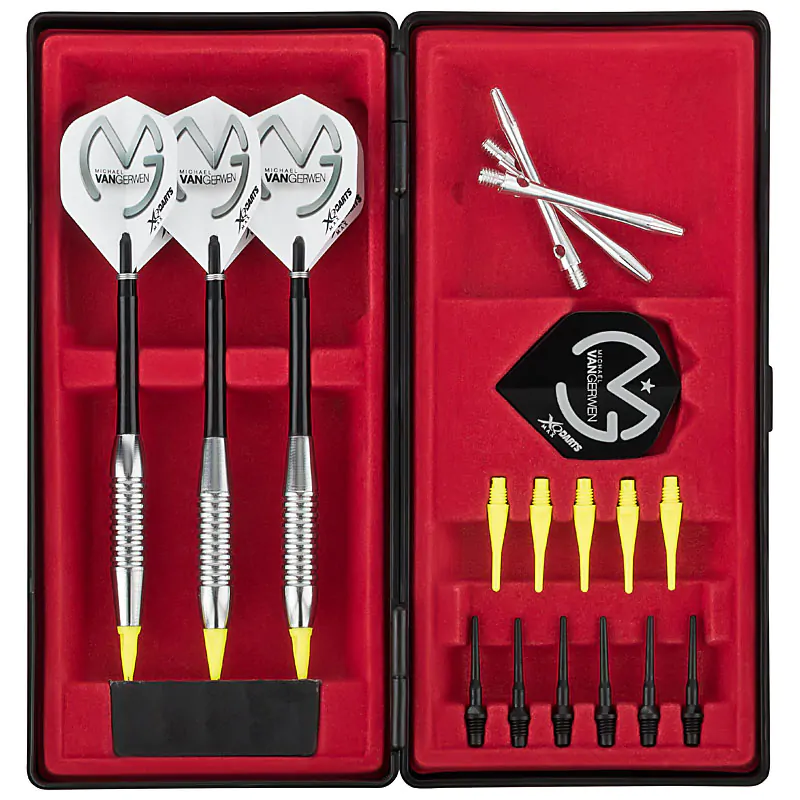 professionelle und akkurate Produktaufnahmen für mehr Umsatz Produktfoto Dartpfeile und Spitzen in Kunststoffbox